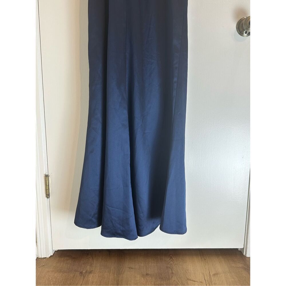 Mac Duggal NWT size 4 navy gown FLUTTER SLEEVE st… - image 12